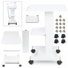 Beauty Salon Trolley Spa Facial Trolley Cart Ultrasonic Cavitation 40k Iron Trolley Stand Salon Cart Elitzia ETTRLLEY7