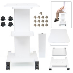 Beauty Salon Trolley Spa Facial Trolley Cart Ultrasonic Cavitation 40k Iron Trolley Stand Salon Cart Elitzia ETTRLLEY7