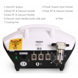 Facial Beauty Skin Care 3 Vacuum Bipolar RF Probes Skin Lifting Machine Elitzia ETRU7