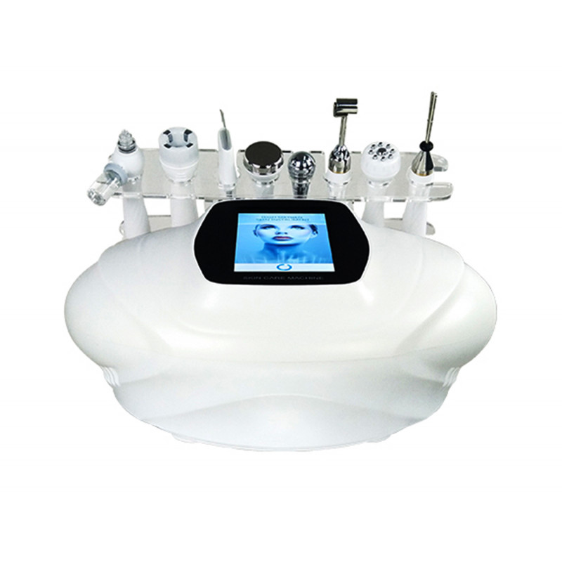 Face Care Skin Beauty 7 In1 High Frequency Vacuum RF Galvanic Skin Scrubber Multifunctional Beauty Salon Equipment Elitzia ETS07
