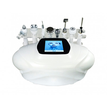 Face Care Skin Beauty 7 In1 High Frequency Vacuum RF Galvanic Skin Scrubber Multifunctional Beauty Salon Equipment Elitzia ETS07