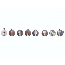 Face Care Skin Beauty 7 In1 High Frequency Vacuum RF Galvanic Skin Scrubber Multifunctional Beauty Salon Equipment Elitzia ETS07