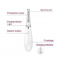 Eyelash Extension Tools Portable Electric Eyelash Curler White Options Elitzia ETSR1703
