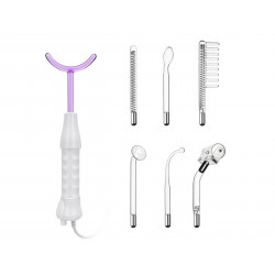 Face Beauty Acne Remover High Frequency Facial Device With 7 Electrode Tubes Purple Options Elitzia ETSC640