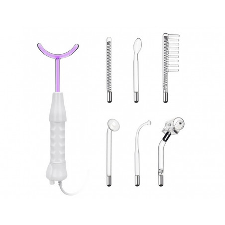 Face Beauty Acne Remover High Frequency Facial Device With 7 Electrode Tubes Purple Options Elitzia ETSC640