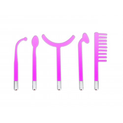Face Beauty Acne Remover High Frequency Facial Device With 7 Electrode Tubes Purple Options Elitzia ETSC640