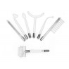 Face Beauty Acne Remover High Frequency Facial Device With 7 Electrode Tubes Purple Options Elitzia ETSC640