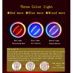 Elitzia ETSR1045 Detachable Electric Color Light Assistant Positive Anion Import Vibration Massage Anti-stripping Hair Comb