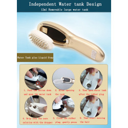 Elitzia ETSR1045 Detachable Electric Color Light Assistant Positive Anion Import Vibration Massage Anti-stripping Hair Comb