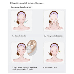 Face Beauty Skin Care Tools 7 Colors LED Phototherapy Facial Mask Skin Rejuvenation Elitzia ET029