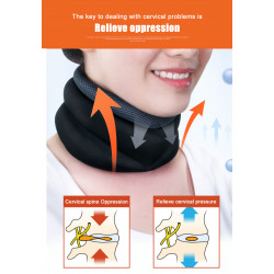 Breathable Neck Traction Collar Neck Massager Neck Protect Support Posture Corrector Elitzia ETNP16(red)