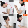 Breathable Neck Traction Collar Neck Massager Neck Protect Support Posture Corrector Elitzia ETNP16(red)