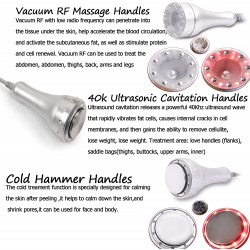 Body Slimming Machine R-F body Vacuum Massage Machine Beauty Salon Elitiza ET959A