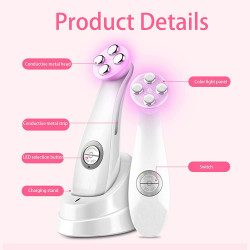 Anti Aging Facial Massager RF LED Light EMS Micro Current Skin Beauty Device Home Use Elitzia ETKD9900