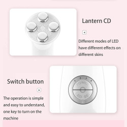 Anti Aging Facial Massager RF LED Light EMS Micro Current Skin Beauty Device Home Use Elitzia ETKD9900