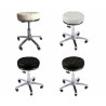 Rolling Stool PU Leather Bar Chair Height Adjustable For Barber Shop Beauty Salon Massage Spa Elitzia ET15505（black）