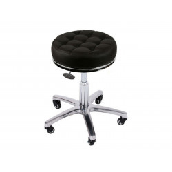 Rolling Stool PU Leather Bar Chair Height Adjustable For Barber Shop Beauty Salon Massage Spa Elitzia ET15505（coffee）