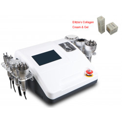 Body Shaper Weight Loss Skin Care Beauty Device 7 In 1 Ultrasonic Cavitation RF Vacuum Elitzia ETMS8001