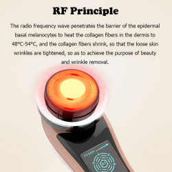 RF Facial Care EMS Microcurrent Vibration Massager Skin Tightening Lifting Anti-aging Wrinkle Remover Elitzia ET1102