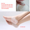 Foot Care Heel Moisturizing Protective Silicone Sleeve Breathable With Holes Daily-use Elitzia ETFT012