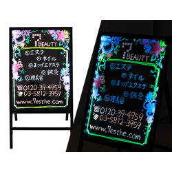 Beauty Salon Nail Hair Salon Furniture LED Handwritten Advertising Blackboard Two Types Options Elitzia ETLB1219（two-sided ）