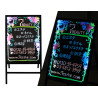 Beauty Salon Nail Hair Salon Furniture LED Handwritten Advertising Blackboard Two Types Options Elitzia ETLB1219（two-sided ）