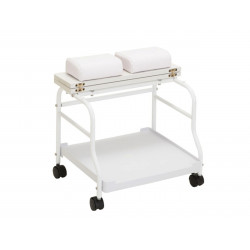 Beauty Salon Nail Salon Or Foot Bath Spa Portable Trolley Cart For Foot Rest Pedicure Two Colors Option Elitzia ET27969（white）