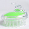 Plastic Silicone Head Massager Hair Comb Hair Massage Scalp Brush Shampoo Brush 3 Colors Optional Elitzia ETHSF12（Green）