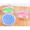 Plastic Silicone Head Massager Hair Comb Hair Massage Scalp Brush Shampoo Brush 3 Colors Optional Elitzia ETHSF12（Green）