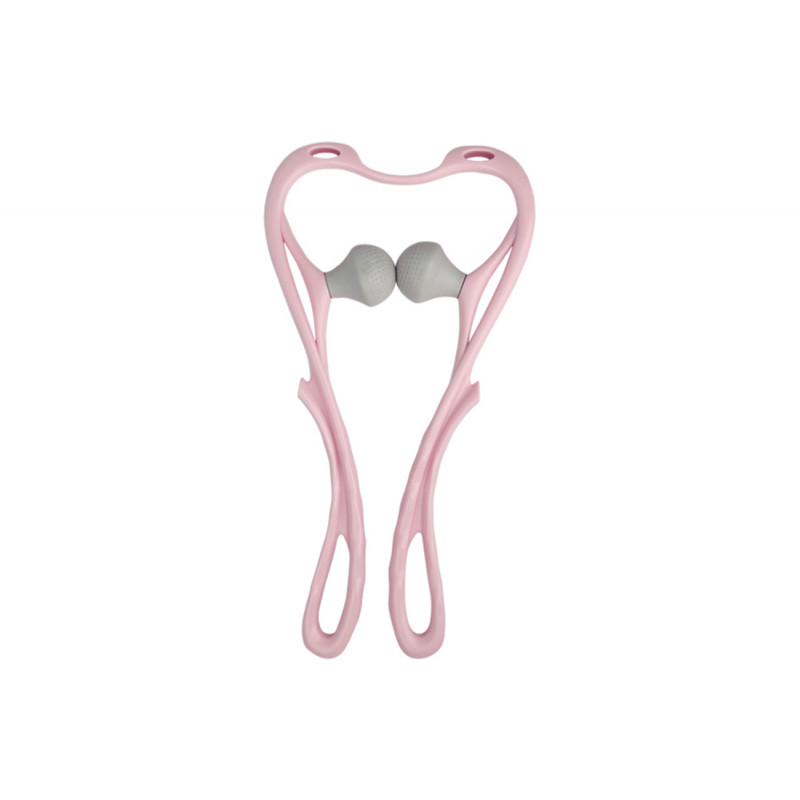 Massage Tools Neck Shoulder Massage Roller Handheld Self-massager Body Relax Two Colors Optional Elitzia ETHSF05（Pink）