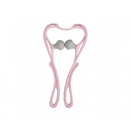 Massage Tools Neck Shoulder Massage Roller Handheld Self-massager Body Relax Two Colors Optional Elitzia ETHSF05（Pink）