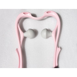 Massage Tools Neck Shoulder Massage Roller Handheld Self-massager Body Relax Two Colors Optional Elitzia ETHSF05（Pink）