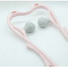 Massage Tools Neck Shoulder Massage Roller Handheld Self-massager Body Relax Two Colors Optional Elitzia ETHSF05（Pink）