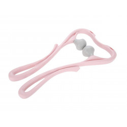 Massage Tools Neck Shoulder Massage Roller Handheld Self-massager Body Relax Two Colors Optional Elitzia ETHSF05（Pink）