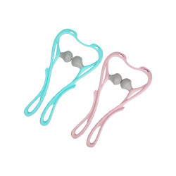 Massage Tools Neck Shoulder Massage Roller Handheld Self-massager Body Relax Two Colors Optional Elitzia ETHSF05（Pink）