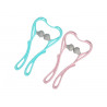 Massage Tools Neck Shoulder Massage Roller Handheld Self-massager Body Relax Two Colors Optional Elitzia ETHSF05（Pink）