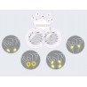 Portable Electric Brest Massager With Massage Patches Breast Enlargement Home Use Elitzia ETKD5010