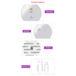 Portable Electric Brest Massager With Massage Patches Breast Enlargement Home Use Elitzia ETKD5010