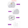 Portable Electric Brest Massager With Massage Patches Breast Enlargement Home Use Elitzia ETKD5010