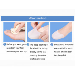 Foot Care Hallux Valgus Breathable Silicone Foot-Tip Sleeve Daily-use Elitzia ETFT036