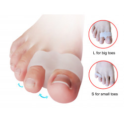 Foot Care Hallux Valgus Double Ring Silicone Toe Separator Daily-use Elitzia ETFT018