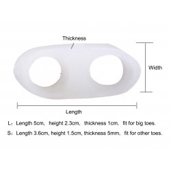 Foot Care Hallux Valgus Double Ring Silicone Toe Separator Daily-use Elitzia ETFT018