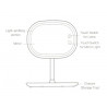 Table Lamp Mirror Lamp Makeup Lamp With Led Light Beauty Salon Or Home Use Two Colors Optional Elitzia ETDL02（White）