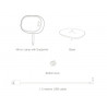 Table Lamp Mirror Lamp Makeup Lamp With Led Light Beauty Salon Or Home Use Two Colors Optional Elitzia ETDL02（White）