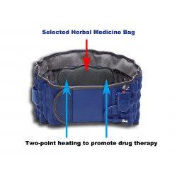 Health Care Waist Belt Tractor Massager Electric Lumbar Traction Support Device Hot Moxibustion Physiotherapy Elitzia ETCR151