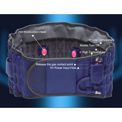Health Care Waist Belt Tractor Massager Electric Lumbar Traction Support Device Hot Moxibustion Physiotherapy Elitzia ETCR151