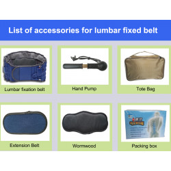 Health Care Waist Belt Tractor Massager Electric Lumbar Traction Support Device Hot Moxibustion Physiotherapy Elitzia ETCR151