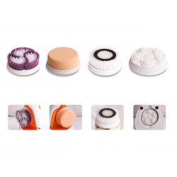 Skin Care Pore Cleanser Blackhead Remover Face Massager 4 In 1 Electric Beauty Device Elitzia ETAE8286B（Orange）