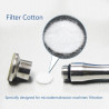50PCS Round Cotton Pads Filter Accessories For Vacuum Cleaner Beauty Machine Elitzia ETCF2030